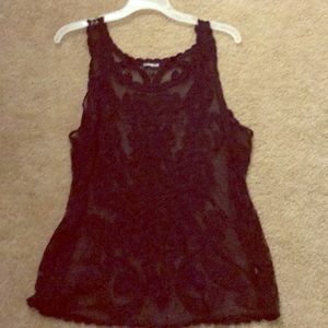 Black lace top